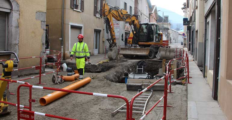 Travaux centre bourg Janvier 2020