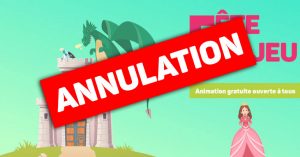 Annulation de la fête du jeu