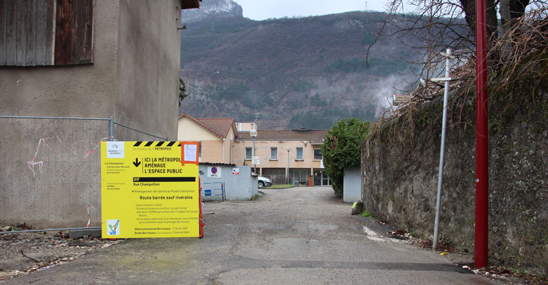 Travaux abords du musée Champollion