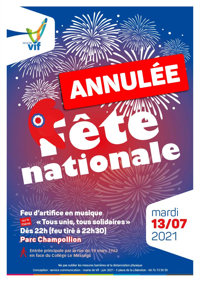 Annulation fête nationale
