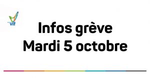 Grève - mardi 5 octobre