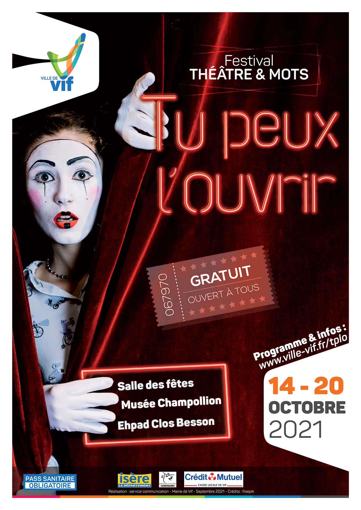 Festival de théâtre 2021 - Tu peux l'ouvrir