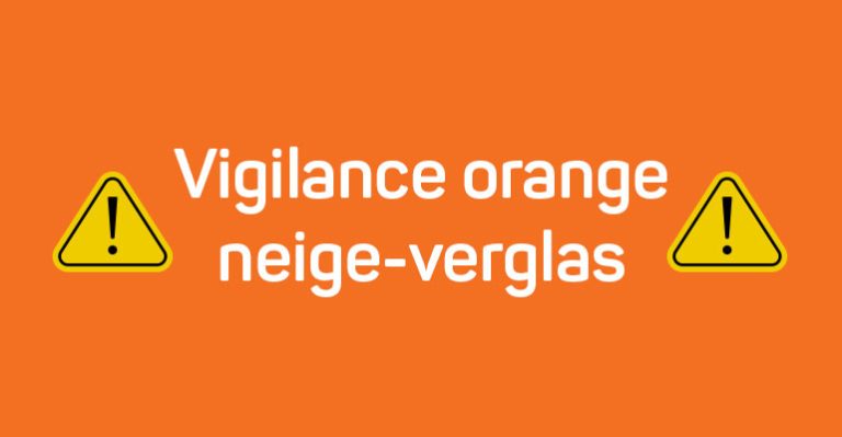 Vigilance orange neige-verglas