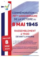 Affiche commémoration du 8 mai 1945 à Vif