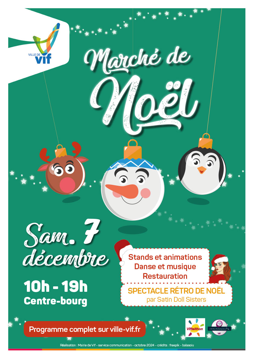 Marché de Noël 2024 à Vif (Isère)