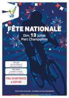 Affiche fête nationale 2025 - Vif