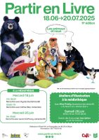 Affiche partir en livre