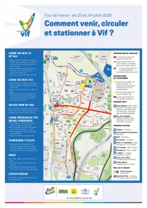 Plan de circulation - tour de france - Vif - 24 juillet 2025