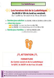 Centre social été 2025