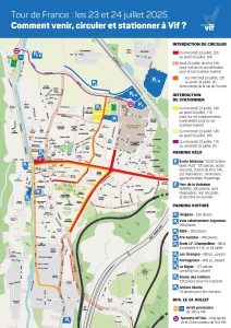 Plan de circulation - Tour de France - Vif