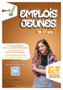 Affiche emplois jeunes automne 2025