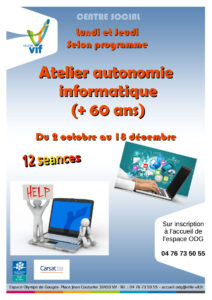 Atelier informatique à Vif