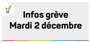 Infos grève 2 décembre