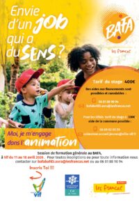 Formation Bafa à Vif - avril 2026