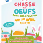 Affiche chasse aux oeufs 2026 - Vif