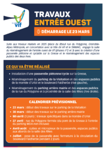 Flyer travaux entrée ouest de Vif