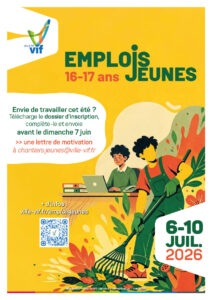 Emplois jeunes été 2026 - affiche A3