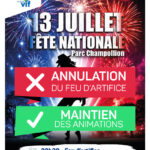 Affiche annulation feu d'artifice 2026