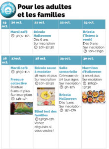 Programme centre social de Vif - octobre 2026