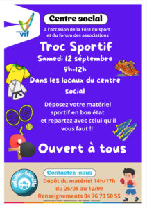 Affiche troc sportif 2026